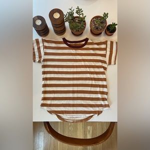 Madewell Whisper Cotton Rib-Crewneck Ringer Tee Women’s Small